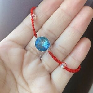 Red String Swarovski Stone Bracelet